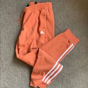 Adidas three stripe fleece joggers women med